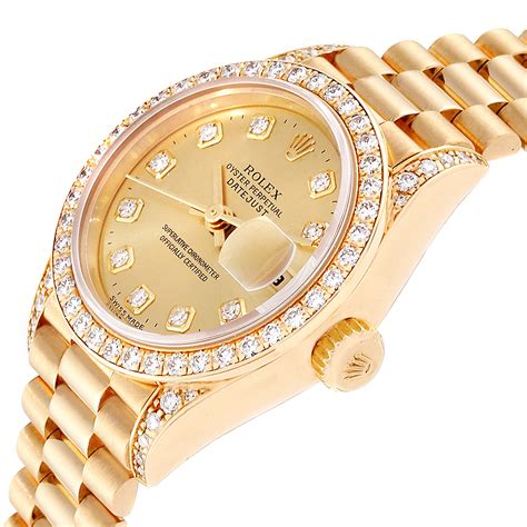 womens gold.rolex|women's gold rolex watch prices.